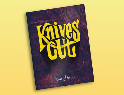 Knives Out Poster custom type design illustration movie poster poster type typography
