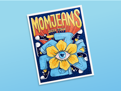 Mom Jeans Tour Poster band poster gig poster illustration music poster poster poster design typography