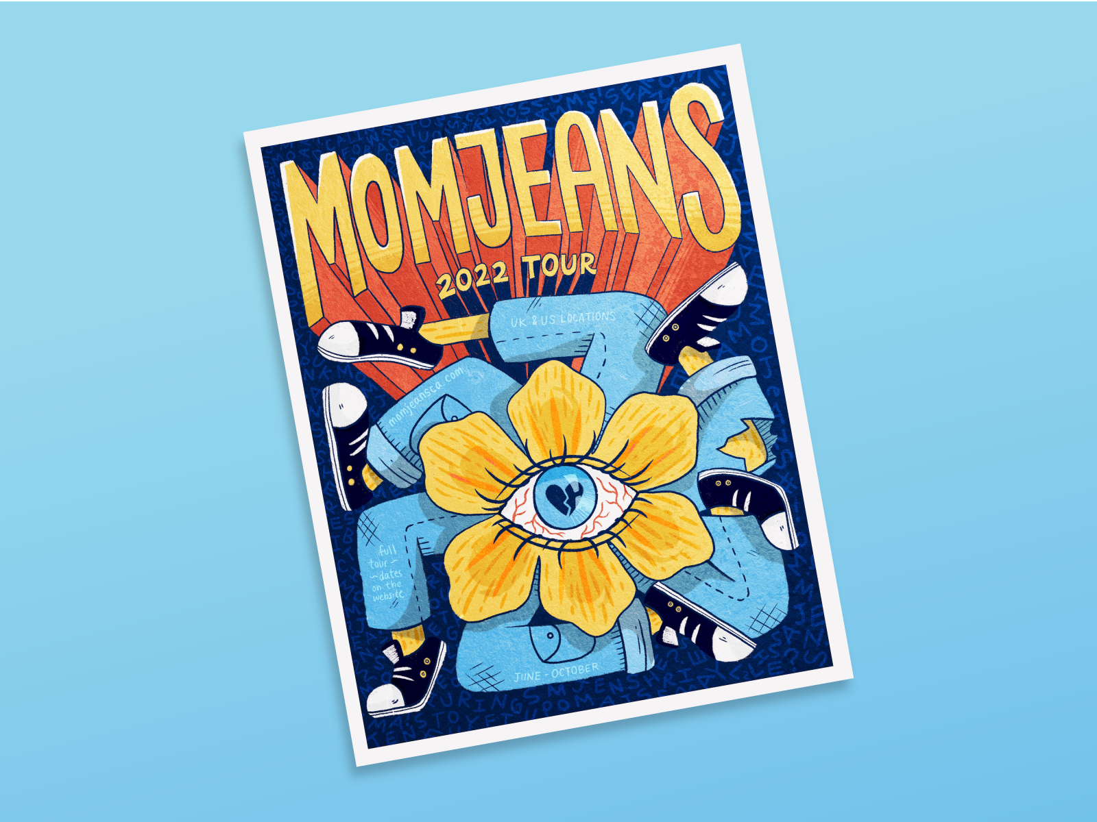 Mom Jeans Tour Poster by Olivia Lane on Dribbble