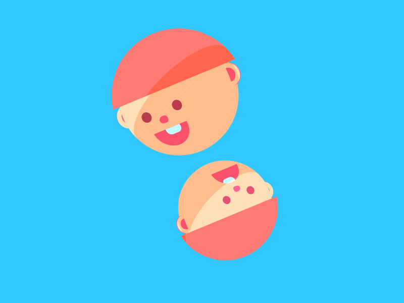 Two Faced animation faces ginger vector