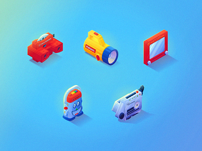 Play Things (Icons) icons isometric toys ui ux