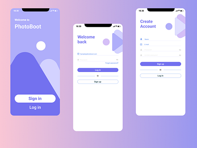 Photoboot design ui