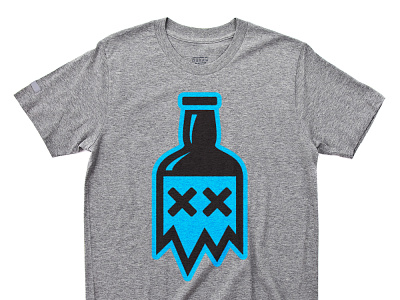 Pixldrunk cyan detail branding design icon t shirt