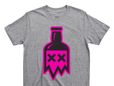 Pixldrunk magenta detail branding design illustration t shirt typography