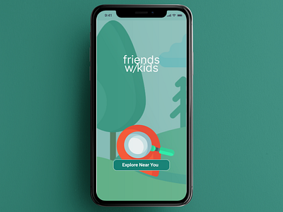 Friends With Kids Home screen - Iphone 11 Mockup mobile ui design ux ux research