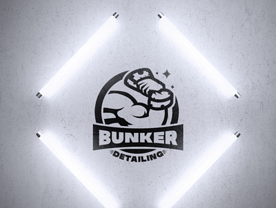 Bunker Detailing graphic design logo naming