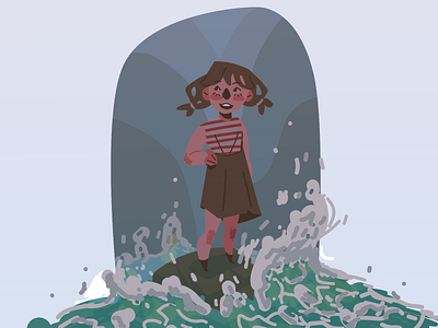 sea art girl girl illustration illustration sea vector vector illustration