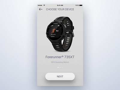 Week #3 (16) — ChooseDevice ios iphone app light theme minimalistic running simple watch workouts