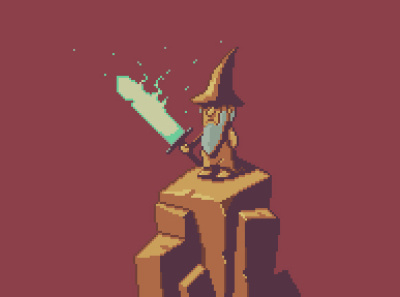 wizard! androidgame characterdesign color illustration indiegame iosgame mobilegame pixel art videogame