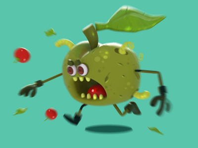 monster apple! 3d freelance interface mobilegame