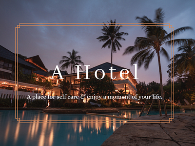 A Hotel - Web Design colorful hospitality web design