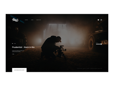 Home Page - Video Production Web Site figma full screen full slider ui ux web design wordpress