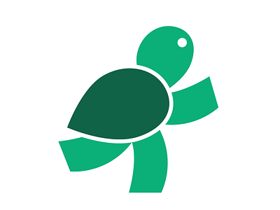 Running Turtle icon logo turtle