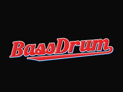 BassDrum ambroise babyruth bass bellec custom drum logo logotype typography