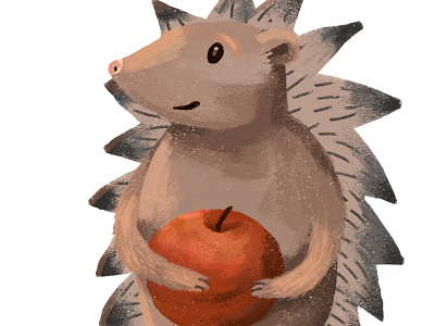 The Hedgehog animals books children cute drawing illustration