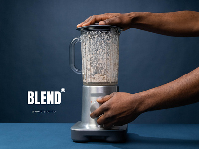 BLENDR blender blue branding design graphic design identity kitchen logo logotype marketing