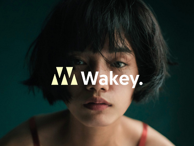 Wakey. app branding happy illustration logo mobile moody sleep tired typography wake up