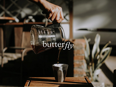 Butterfly bakery brand branding bread cafe coffee concept elegant logo logotype minimalism pastries print simple typography visual identity