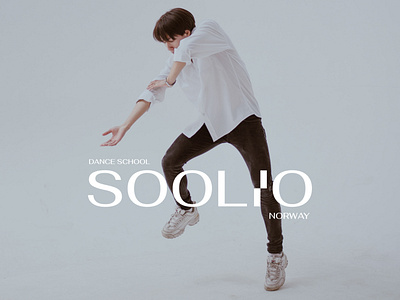 SOOLIO brand branding dance school dancing grey identity logo logotype minimal minimalism modern simplicity typography urban visual identity white