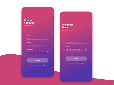 Sign UP Form – Daily UI #001 by Vera Shoshkina on Dribbble