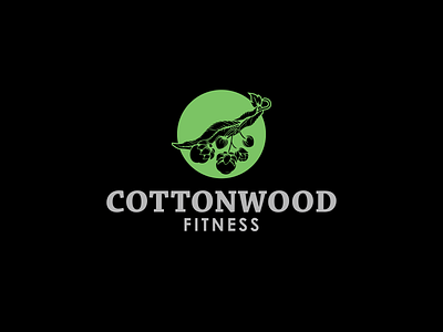 cottonwood design icon logo typography vector