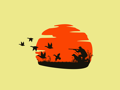 Duck Lover animation design icon illustration logo vector