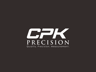 CPK Precision design logo minimal typography