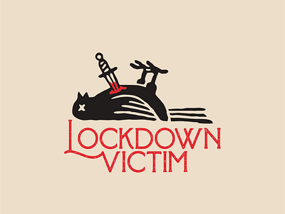 Lockdown victim animation design icon vector