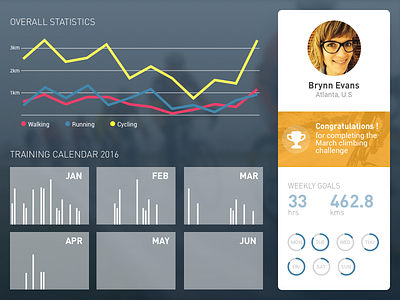 Daily UI #18 - Analytics Chart analytics app daily ui dashboard graph interface tablet