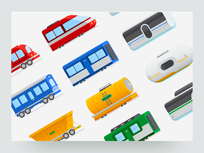 Life of Your Code (Google Cloud) - Train Cart Illustrations