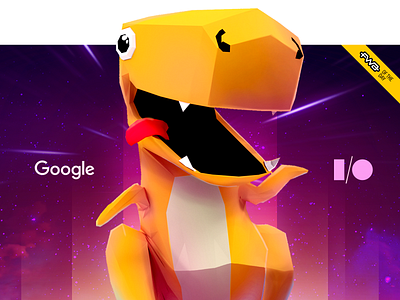 Dino Runner AR Core by Google ar core augmented reality character design dino dino run dinosaurs game design games gaming google player runner
