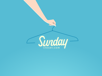 Sunday closet logo brand brand design branding closet closet exchange clothes clothing logo logo design s start up sunday