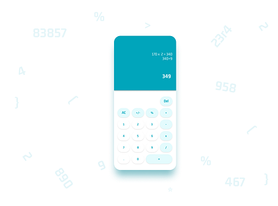 Daily UI #004: calculator calculator ui dailyui dailyuichallenge ui