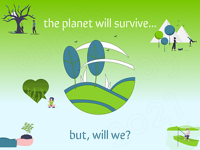 Earth Day 2021 designchallenge figmadesign weeklywarmup