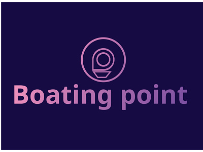 Boating point p+ location || boat reant service branding creative logo flat flat design icon illustrator logo logo design logodesign minimal modren logo