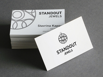 Standout Jewels branding business card businesscard design designer instagram logo logo design logotype minimal typography
