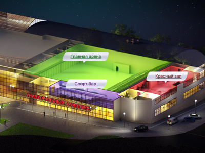 Mtl-arena 3d house illustration plan render web