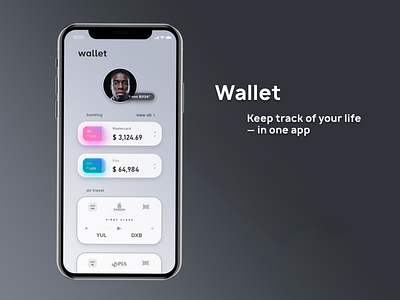 Wallet app app concept apple car debit debit card design mobile redesign ui wallet
