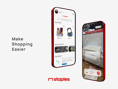 Staples Redesign app app concept apple branding design logo mobile redesign staples tech ui