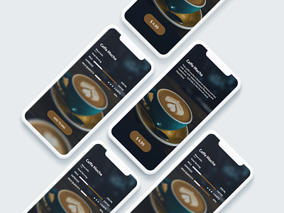 Cafe App Design Concept app design illustration logo ux web website