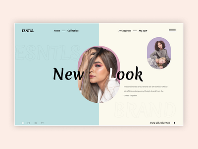 Fashion and Clothing Website Landing Page