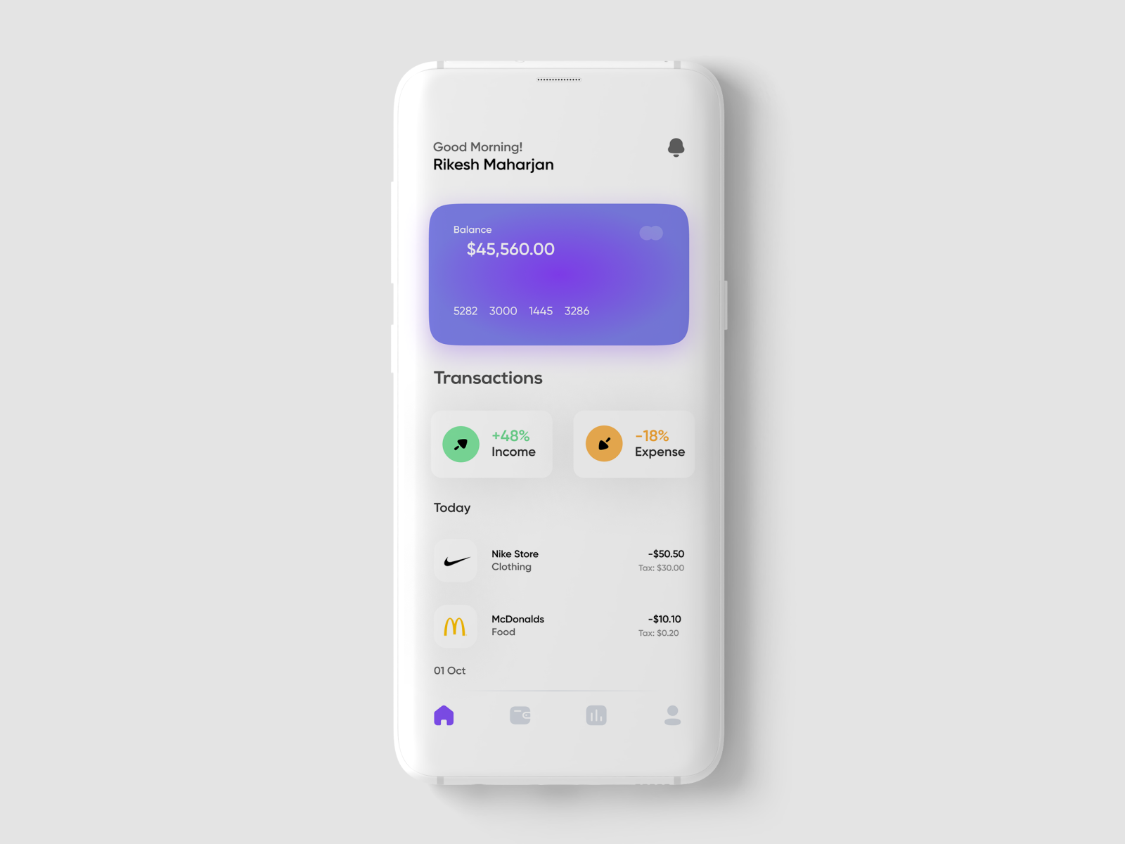 Finance Mobile App UI by Uiuxcreative on Dribbble