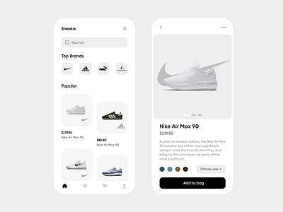 Shoe App UI Design