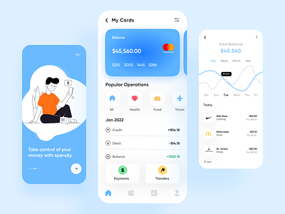 Banking App UI Design Concept by Rikesh on Dribbble