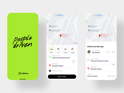 Indrive App UI Design animation app branding design illustration indrive logo ride travel uber ui ux vector website
