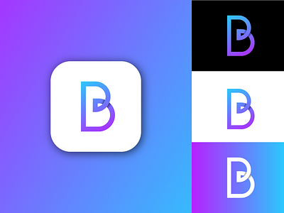 B b branding design logo logo design monogram