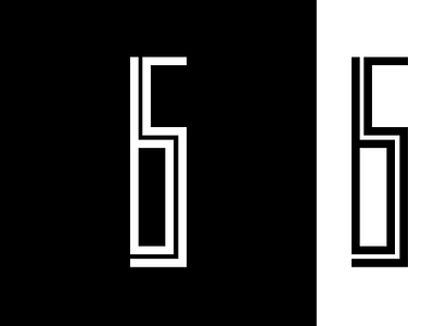 BS Monogram Logo branding bs minimal log