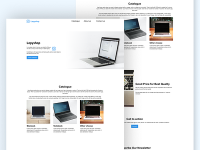 Lepyshop - laptop store website design figma ui ui design uiux ux web webdesign website