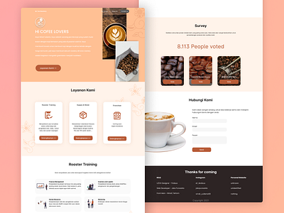 Coffee Roastery landing page website behance design dribbble figma landing page ui ui design uiux user userinterface ux