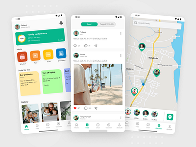 Family social manager mobile app exploration